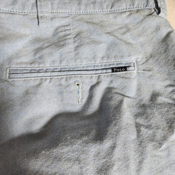 Polo Ralph Lauren Bermuda shorts color light-blue cotton sz 38 - Picture 3 of 7
